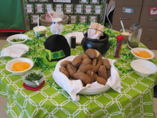 Baked Potato Survey and Snack - First Grade Roars!