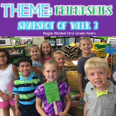 Back to School ~ Friendships - First Grade Roars!