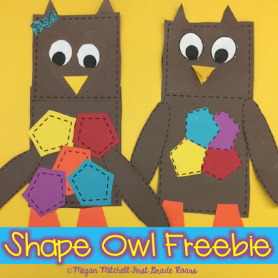 Whoooo's Learning their Shapes? - First Grade Roars!