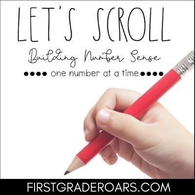 Number scrolls have been a favorite activity in my first grade classroom for years. All you need is a paper towel roll and these two sheets that you can download. Your students will begin to #numbersense #scrolls