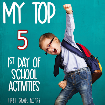 Check out my top 5 back to school activities and grab a few freebies too. Morning work, math activities, reading, and unpacking are key to a successful first day of school.
