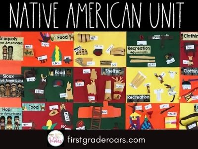 Native American activities unit for first grade