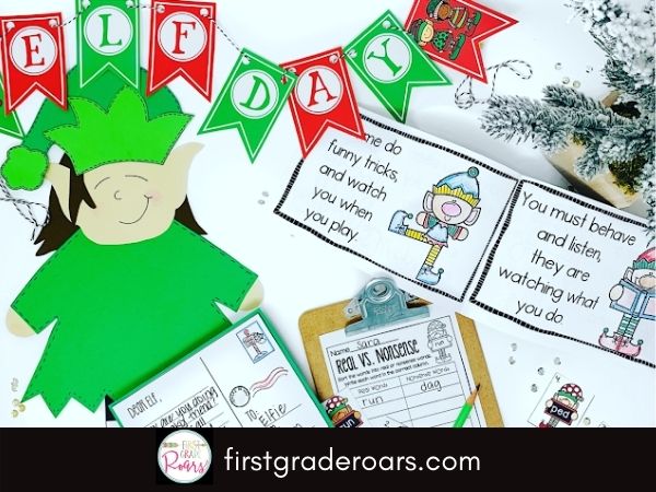 These 5 fun elf activities will bring your classroom to life the month of December. Students will work on spreading kindness when the elf visits the classroom. Elf literature suggestions are given for Pig the Elf and Memoirs of an Elf. Celebrate a fun elf theme day and work on elf centers and enjoy an elf snack. Don't forget to grab your elf freebie and work on adjectives the whole month of December. You will have a fun way to sort your students into groups too.