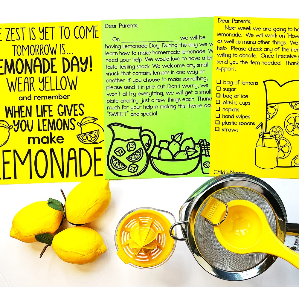 lemonade day send home materials