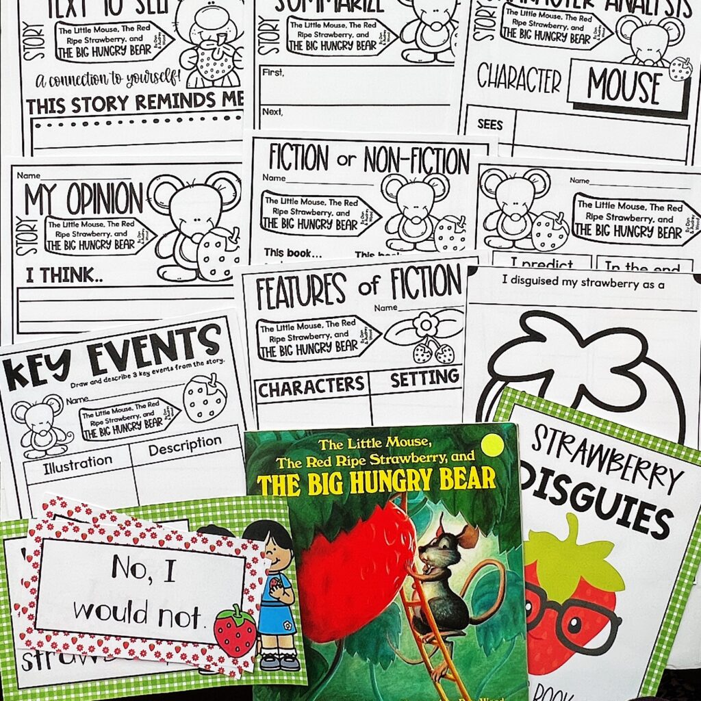 activities for "The Little Mouse, The Red Ripe Strawberry, and the Big Hungry Bear" by Don and Audrey Wood