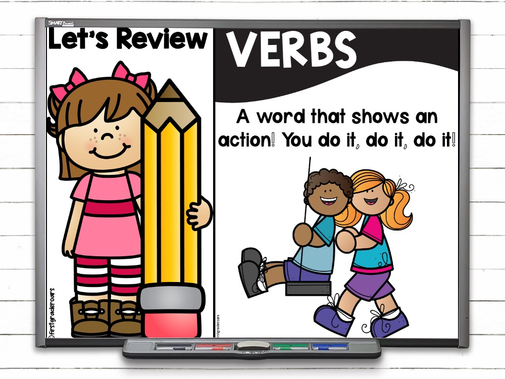 action verbs digital slides
