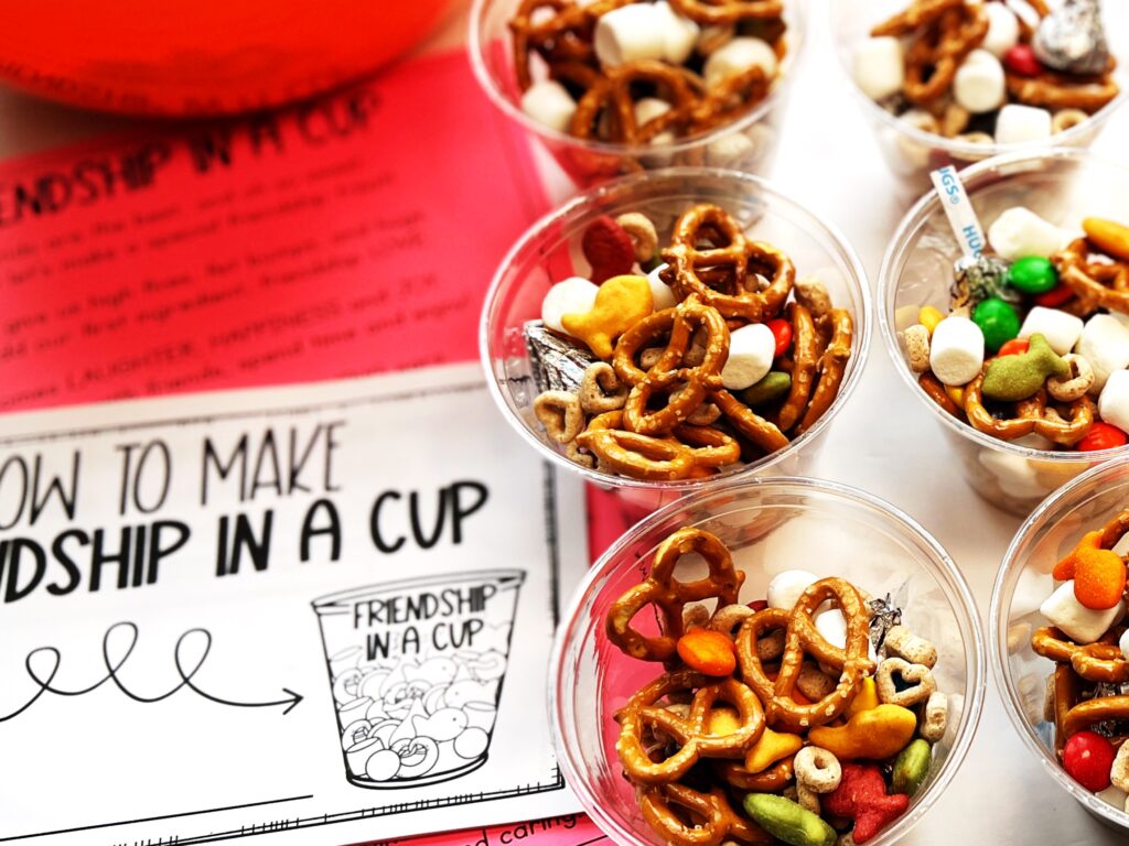 friendship in a cup reading and snack activity