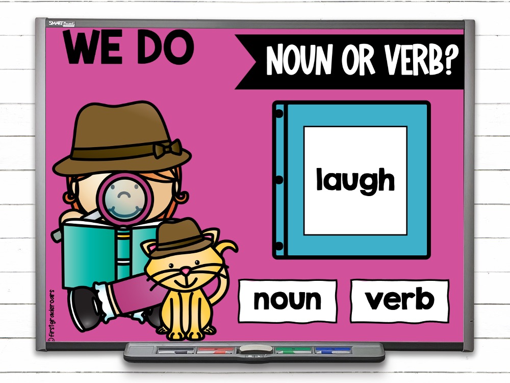 noun or verb digital slide activity