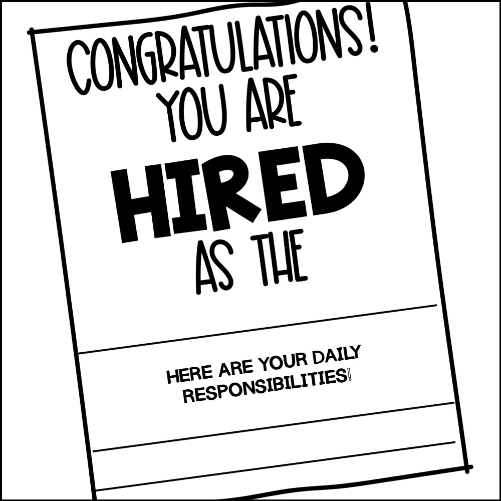 You're Hired classroom job certificate