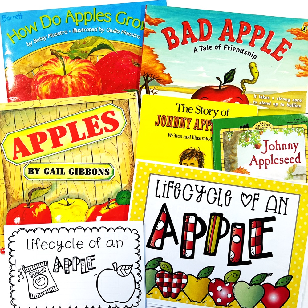 fiction and nonfiction apple books for first grade