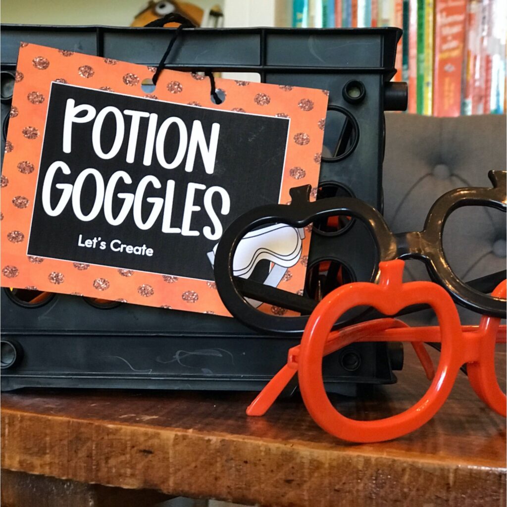 Halloween dramatic play potion goggles