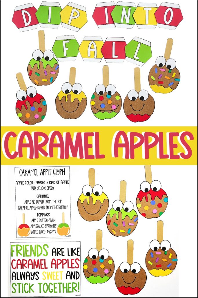 caramel apple craft and bulletin board idea