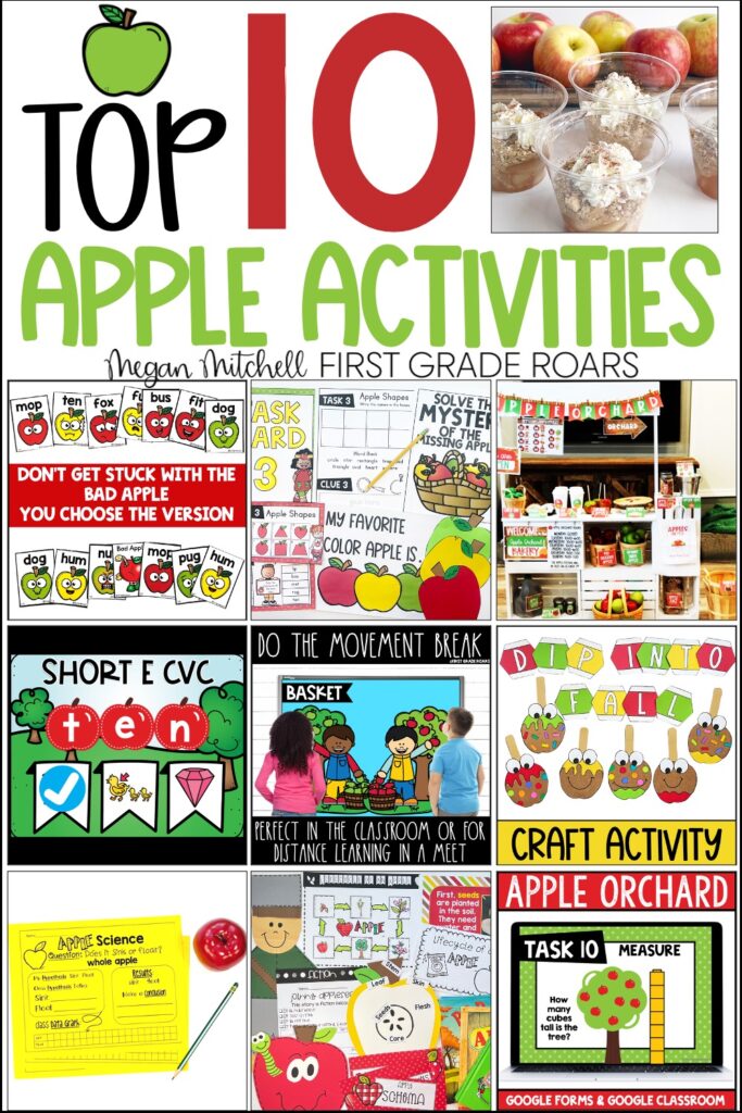 top 10 classroom apple activities