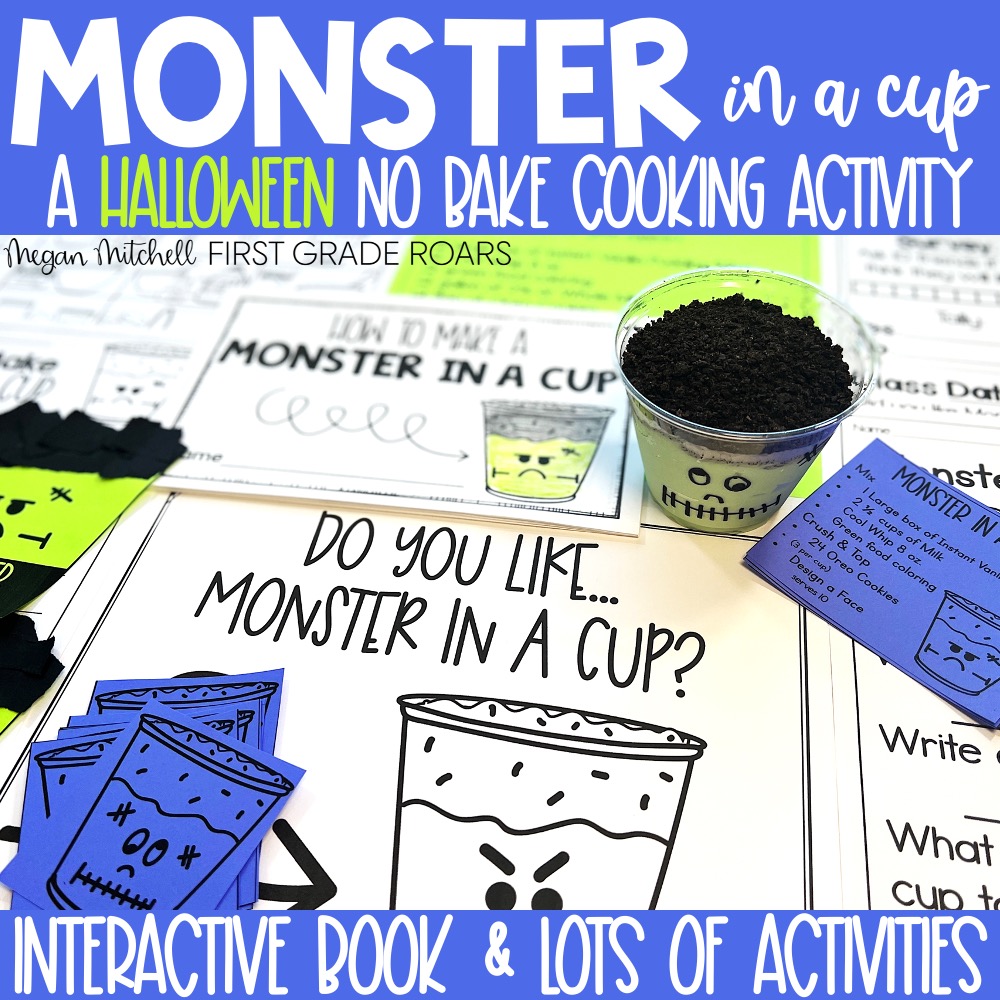 Monster in a Cup Halloween activity
