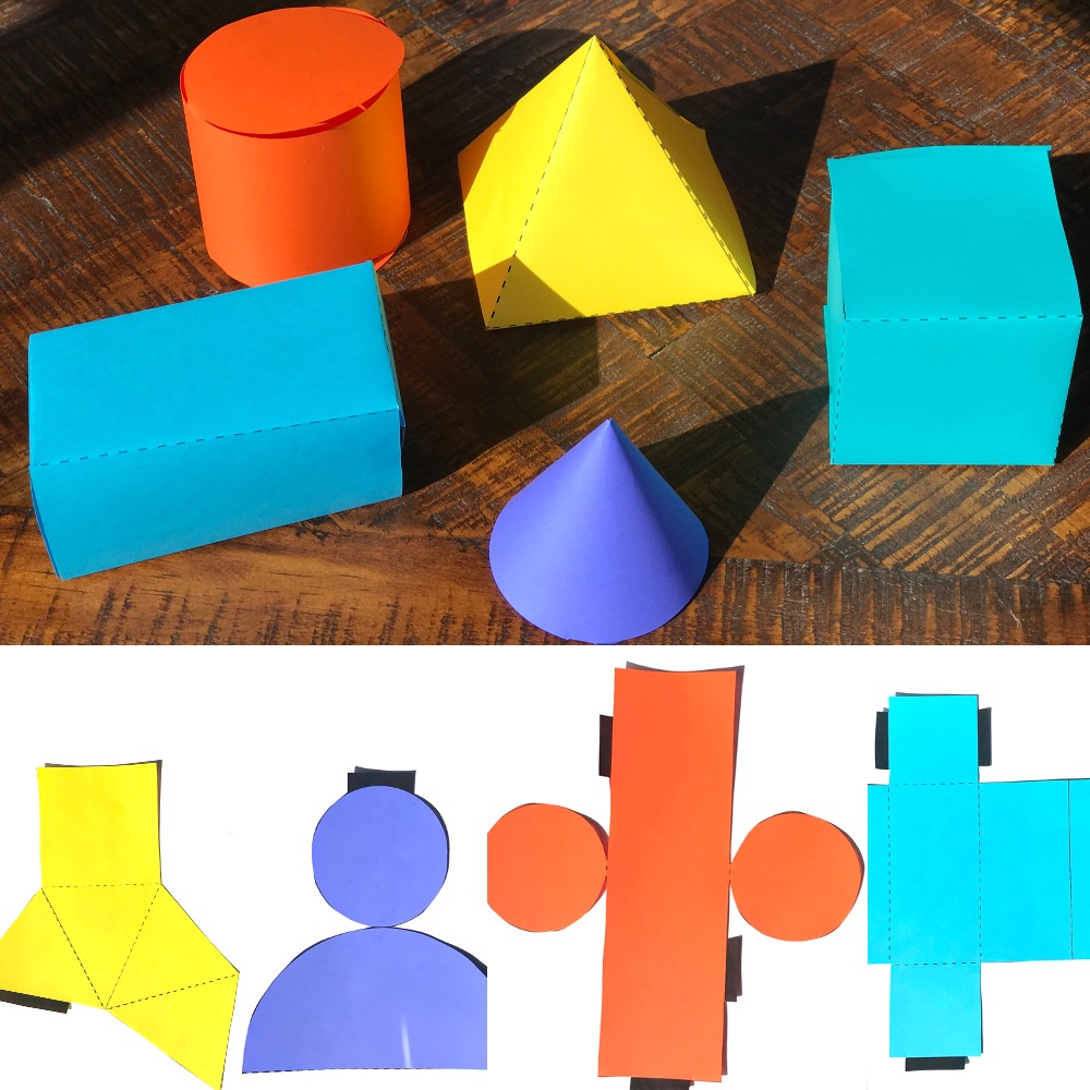 building three-dimensional shapes activity
