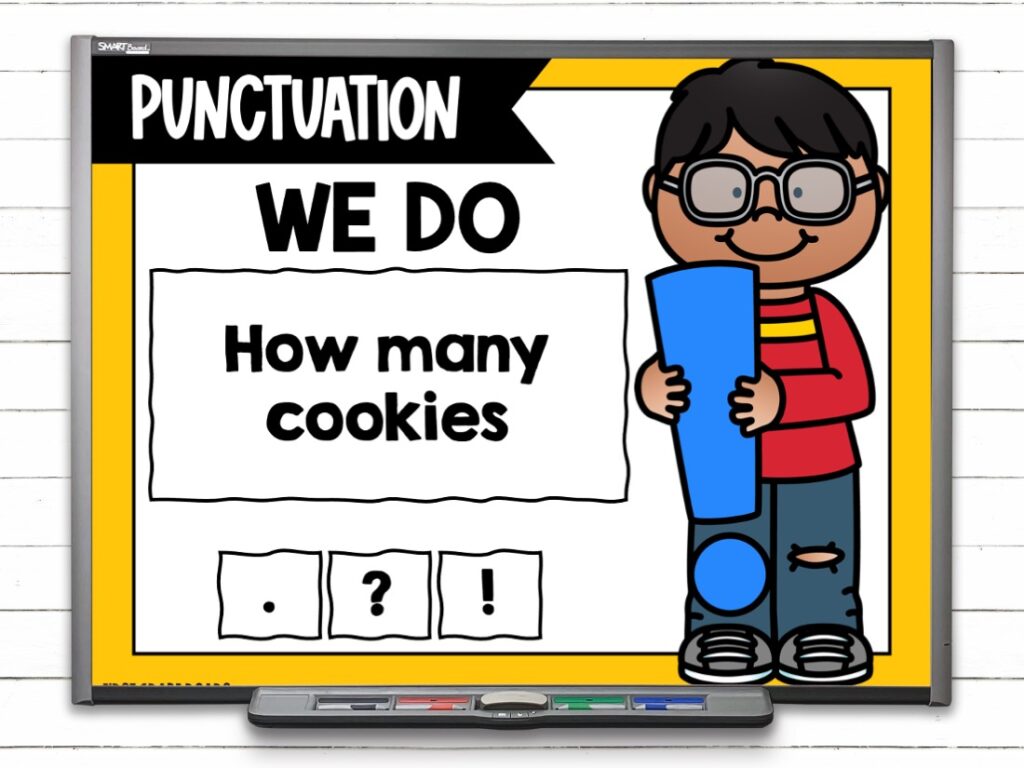 punctuation first grade slides