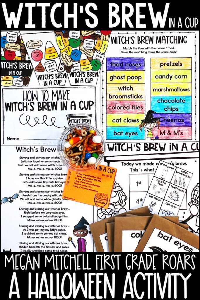 Witch's Brew in a Cup classroom Halloween activity