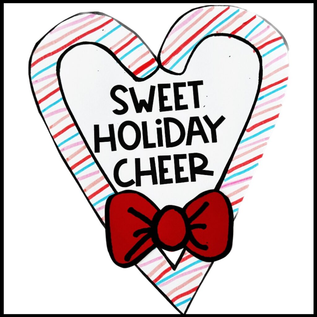 sweet holiday cheer candy cane craft