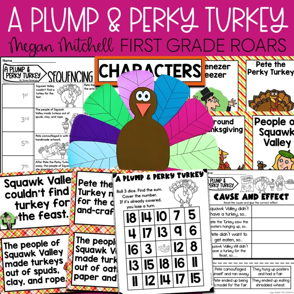 A Plump and Perky Turkey activities
