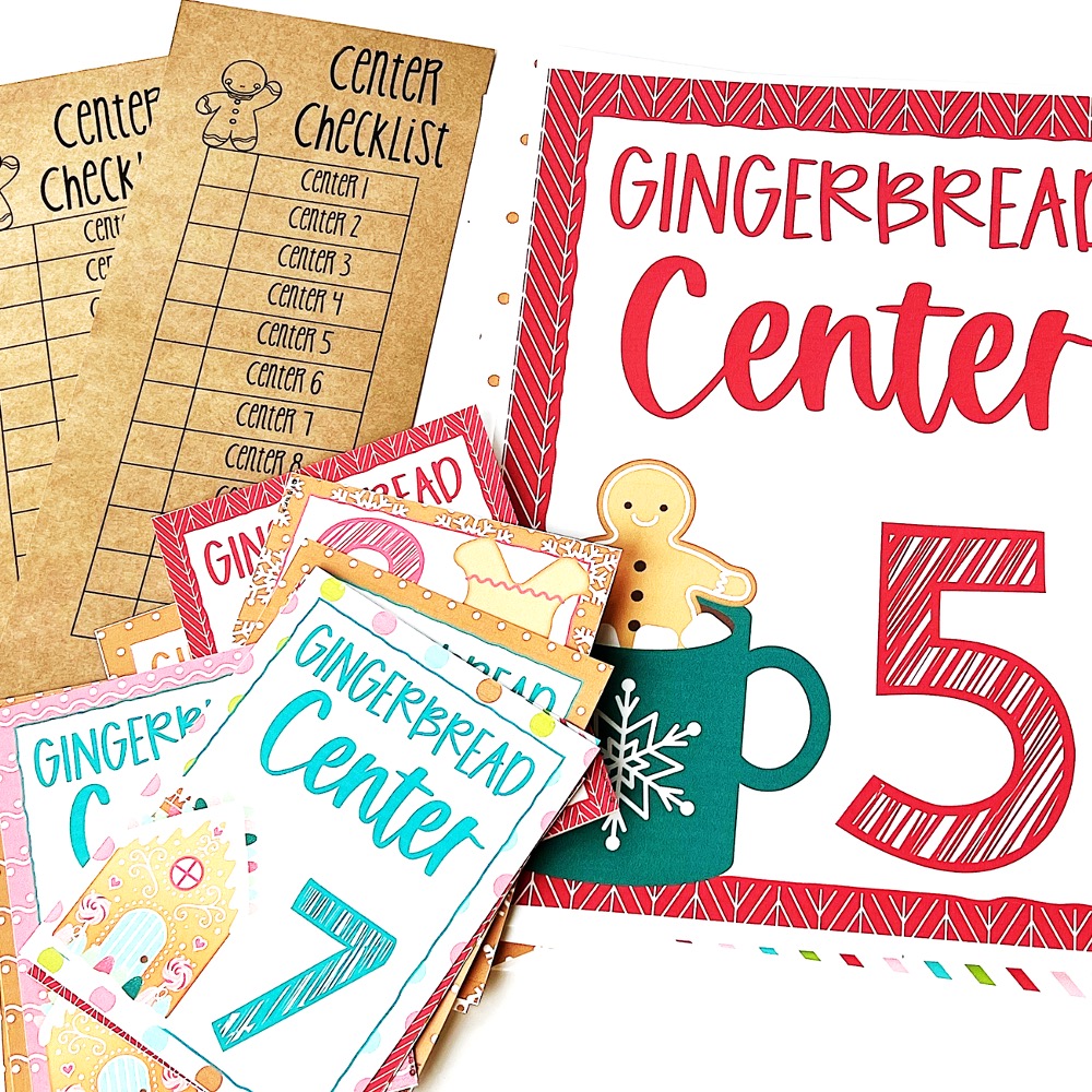 gingerbread center activities