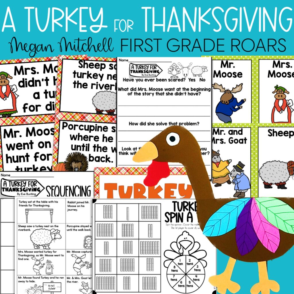 A Turkey for Thanksgiving activities