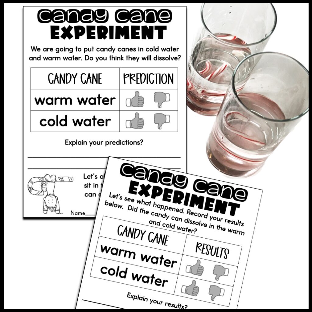 candy cane experiment worksheet