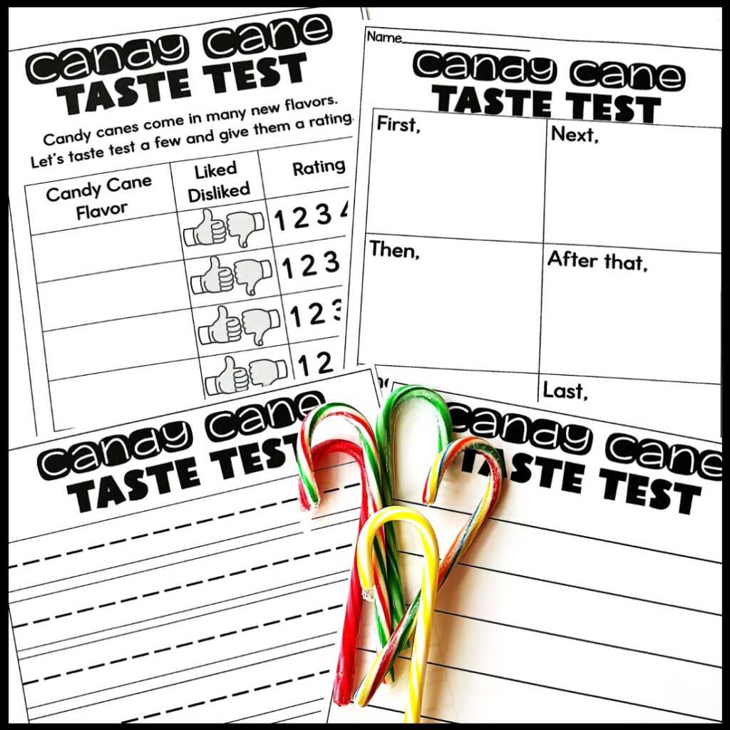candy cane taste test activity
