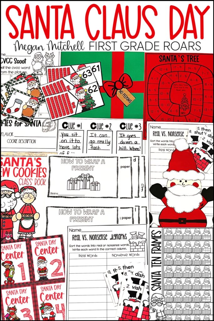 Santa Claus Day with lots of Christmas classroom activities