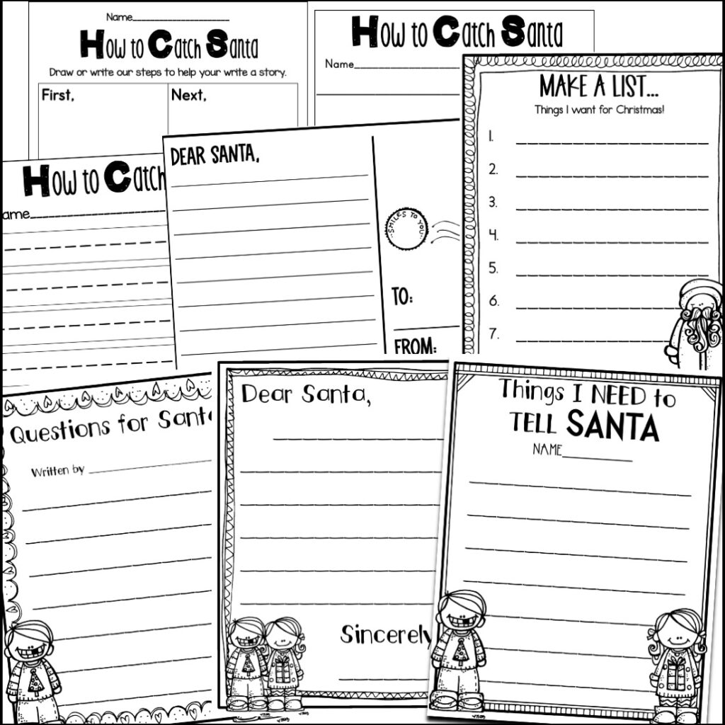 First Grade holiday worksheets