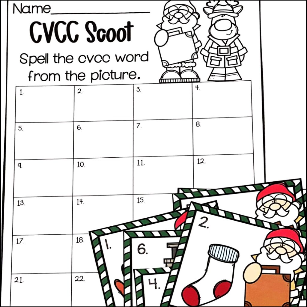 CVCC word worksheet