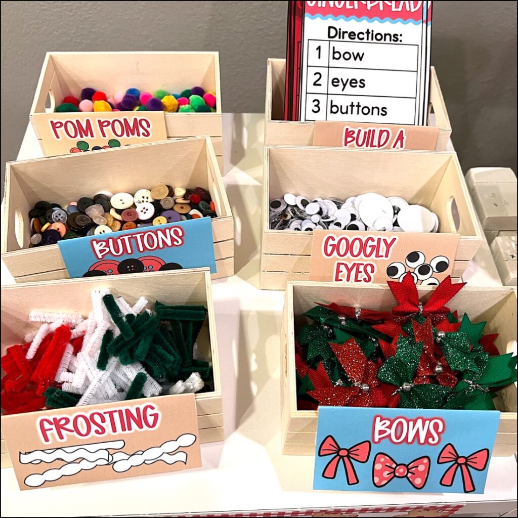 decorations for build a gingerbread activity