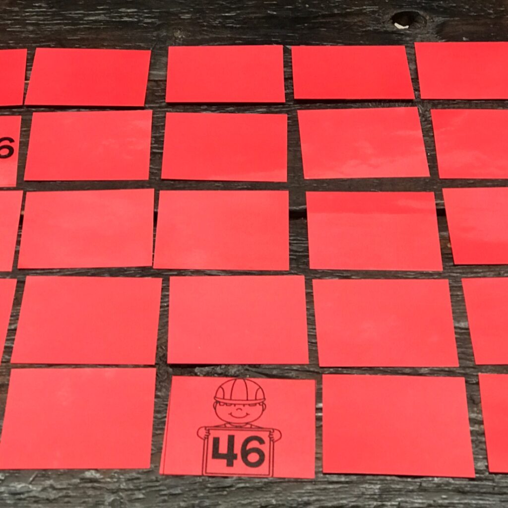 place value memory game