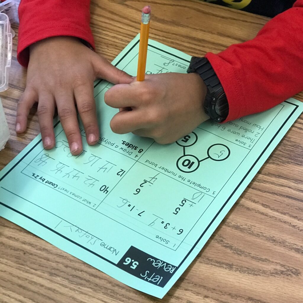 place value review worksheets for first grade