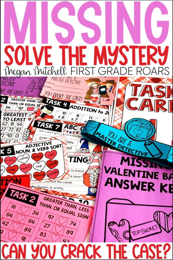 Solve the Mystery of the missing valentine bags classroom activity