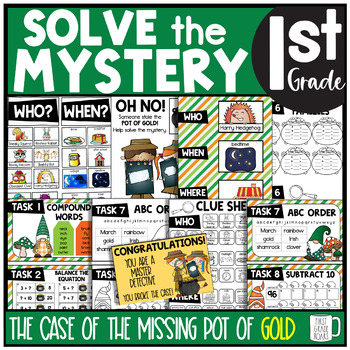 St. Patrick's Day Solve the Mystery First Grade