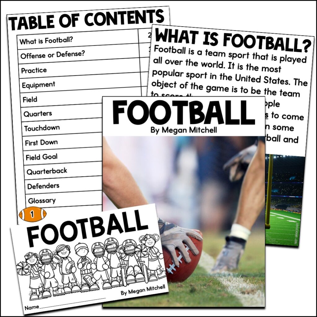 football reading comprehension printable 