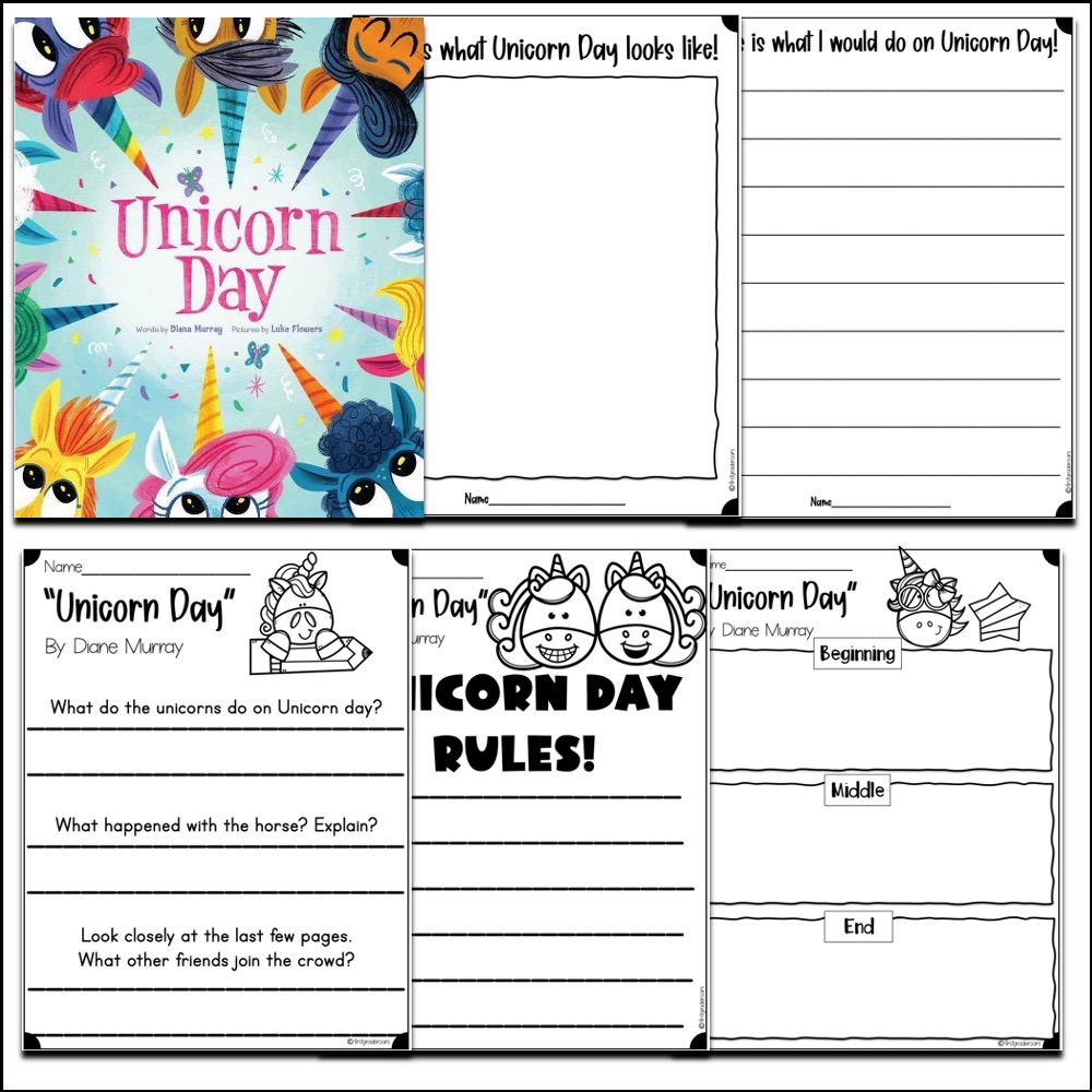 unicorn day book activities