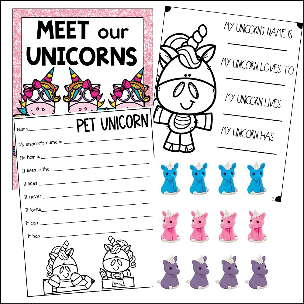 unicorn activity sheet