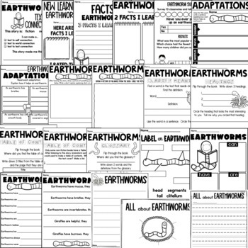 earthworm worksheets