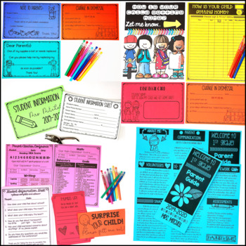 editable back to school open house forms