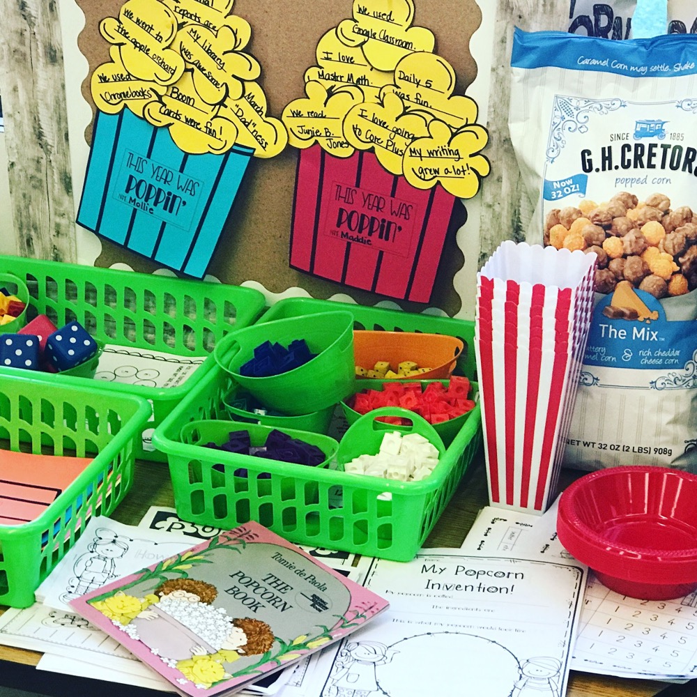 end of the year activity popcorn day