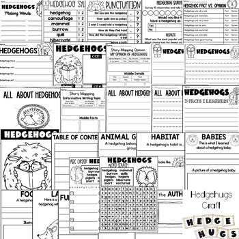hedgehog worksheets