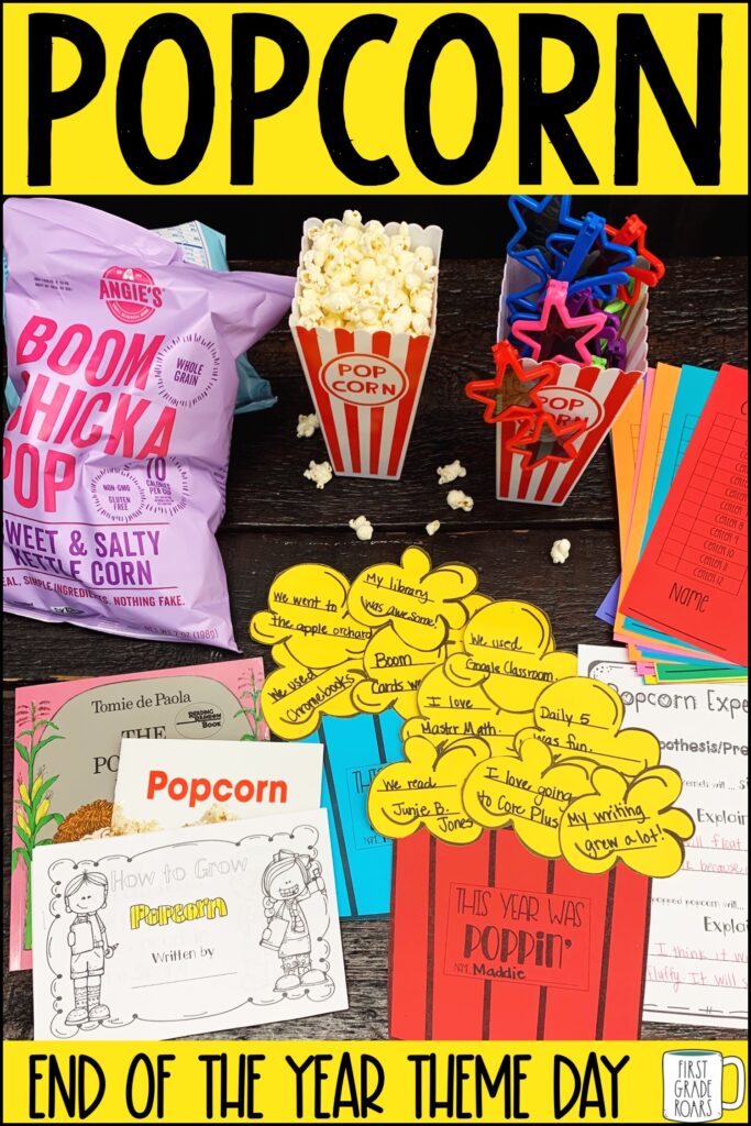 Popcorn Day end of the year activity