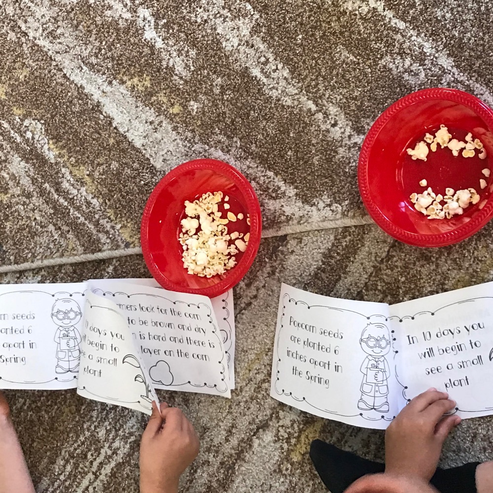 printable book about popcorn