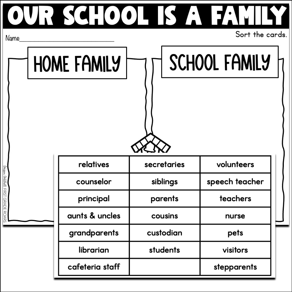 Our School is a Family worksheet