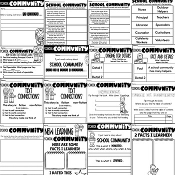 My School Community worksheets