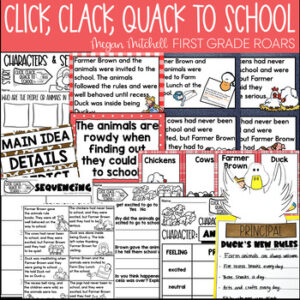 Click Clack Quack to School activities