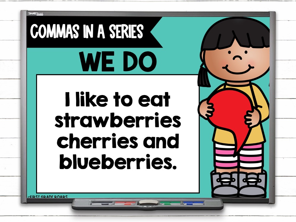 commas in a series lesson