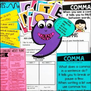 teaching about commas