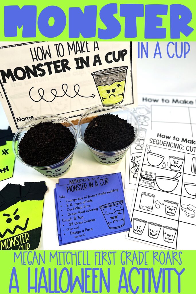 Monster in a Cup Halloween Snack Activity